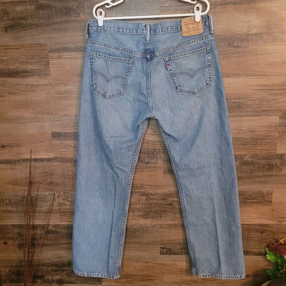 Vtg Levi's Jeans Size 34x32 Measures 34x31 Loose Straight 569 Y2K Streetwear - Picture 2 of 10